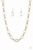Paparazzi Defined Drama - Exclusive Necklace Gold - Glitzygals5dollarbling Paparazzi Boutique 