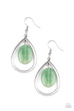Paparazzi Seasonal Simplicity Green Earrings - Glitzygals5dollarbling Paparazzi Boutique 