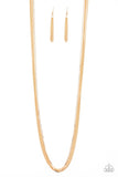 Paparazzi Sleek and Destroy Gold Necklace - Glitzygals5dollarbling Paparazzi Boutique 