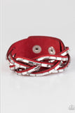 Paparazzi Rock Legend Red Bracelet - Glitzygals5dollarbling Paparazzi Boutique 