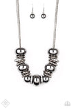 Paparazzi Only The Brave - Black Gunmetal Fashion Fix Exclusive Necklace May 2020 - Glitzygals5dollarbling Paparazzi Boutique 