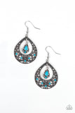 Paparazzi All-Girl Glow - Blue Earrings - Glitzygals5dollarbling Paparazzi Boutique 