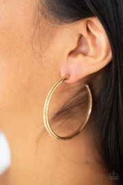 Paparazzi Girl Gang - Gold Earrings - Glitzygals5dollarbling Paparazzi Boutique 