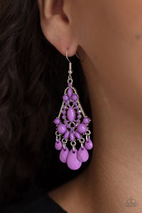 Paparazzi STAYCATION Home - Purple - Earrings - Glitzygals5dollarbling Paparazzi Boutique 