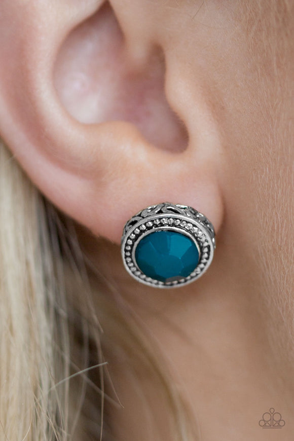 Paparazzi Sweet and Simple Blue Post Earrings - Glitzygals5dollarbling Paparazzi Boutique 