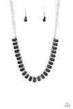 Paparazzi Extinct Species - Black - Necklace & Earrings - Glitzygals5dollarbling Paparazzi Boutique 