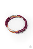Paparazzi Spiral Dive - Purple - Infinity Wrap Coil Bracelet - Glitzygals5dollarbling Paparazzi Boutique 