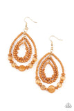 Paparazzi Prana Party - Brown Earrings - Glitzygals5dollarbling Paparazzi Boutique 