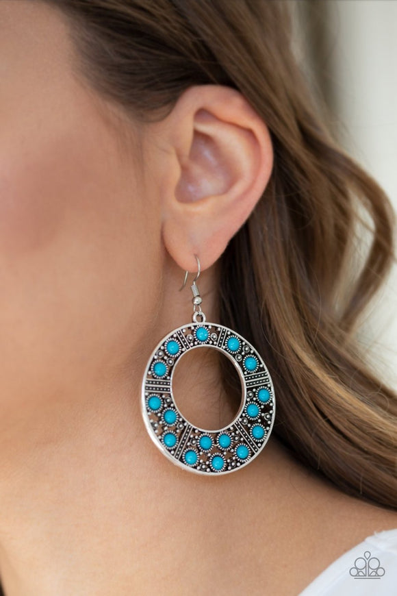 San Diego Samba - blue - Paparazzi earrings - Glitzygals5dollarbling Paparazzi Boutique 
