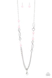 Paparazzi POP-ular Opinion - Pink LANYARD - Necklace & Earrings - Glitzygals5dollarbling Paparazzi Boutique 
