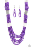 Paparazzi Let It BEAD - Purple Seed Bead Necklace - Glitzygals5dollarbling Paparazzi Boutique 