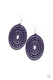 Paparazzi Earring ~ Tropical Retreat - Purple - Glitzygals5dollarbling Paparazzi Boutique 