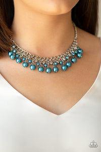 Paparazzi Duchess Dior - Blue Pearl Beaded Necklace - Glitzygals5dollarbling Paparazzi Boutique 