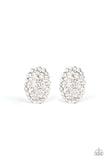 Paparazzi Daring Dazzle - White Rhinestones - Post Earrings - Glitzygals5dollarbling Paparazzi Boutique 