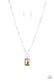 Paparazzi Queen Bling - Brown - Golden Topaz Gem - Necklace and matching Earrings - Glitzygals5dollarbling Paparazzi Boutique 