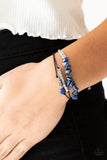 Paparazzi Nature Novice Blue Sliding knot Urban Bracelet - Glitzygals5dollarbling Paparazzi Boutique 