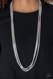 Paparazzi Street Sweep Silver Necklace - Glitzygals5dollarbling Paparazzi Boutique 