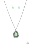 DROPLET Like It’s Hot Green ~ Paparazzi Necklace - Glitzygals5dollarbling Paparazzi Boutique 