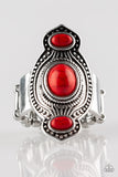 Dune Drifter - red - Paparazzi ring - Glitzygals5dollarbling Paparazzi Boutique 