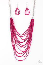 Paparazzi Bora Bombora Pink Necklace - Glitzygals5dollarbling Paparazzi Boutique 