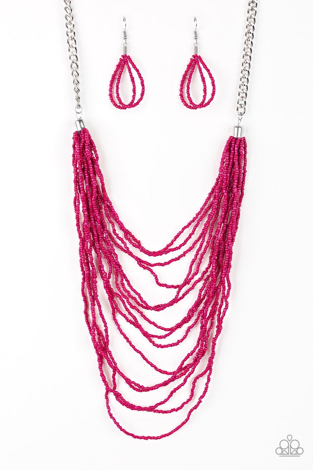 Paparazzi Bora Bombora Pink Necklace - Glitzygals5dollarbling Paparazzi Boutique 