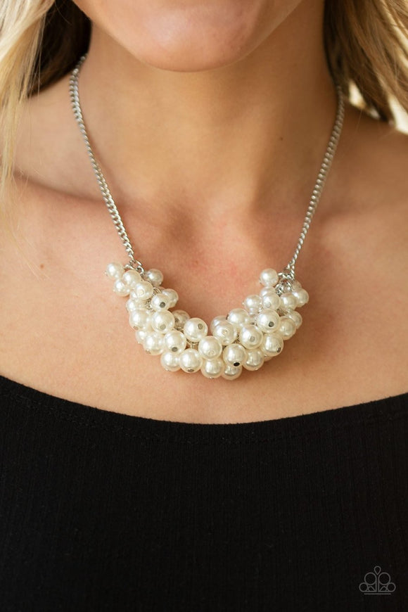 Grandiose Glimmer - white - Paparazzi necklace - Glitzygals5dollarbling Paparazzi Boutique 