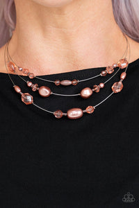 Paparazzi Pacific Pageantry Copper and Silver Necklace - Glitzygals5dollarbling Paparazzi Boutique 