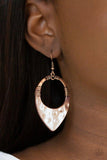 Paparazzi Earring ~ Instinctively Industrial - Copper - Glitzygals5dollarbling Paparazzi Boutique 