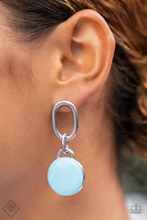 Drop a TINT - blue - Paparazzi earrings - Glitzygals5dollarbling Paparazzi Boutique 
