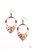 Paparazzi Earring ~ Instinctively Industrial - Copper - Glitzygals5dollarbling Paparazzi Boutique 