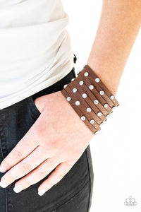 Paparazzi Sass Squad - Brown Urban Bracelet - Glitzygals5dollarbling Paparazzi Boutique 