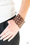 Paparazzi Sass Squad - Brown Urban Bracelet - Glitzygals5dollarbling Paparazzi Boutique 