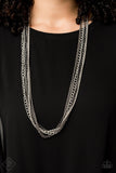 Paparazzi “Turn Up The Mix” Silver Necklace Fashion Fix Exclusive - Glitzygals5dollarbling Paparazzi Boutique 