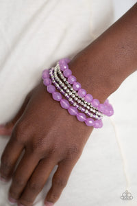 Sugary Sweet - Purple Paparazzi Bracelet - Glitzygals5dollarbling Paparazzi Boutique 