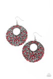 Starry Showcase - red - Paparazzi earrings - Glitzygals5dollarbling Paparazzi Boutique 