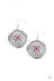 Mega Medallions - pink - Paparazzi earrings - Glitzygals5dollarbling Paparazzi Boutique 