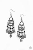 Paparazzi “Eastern Excursion” Earring Black - Glitzygals5dollarbling Paparazzi Boutique 