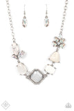 Eco Enchantment - white - Paparazzi necklace June 2022 Fashion Fix - Glitzygals5dollarbling Paparazzi Boutique 