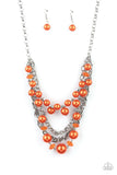 Paparazzi Necklace ~ Rockin Rockette - Orange - Glitzygals5dollarbling Paparazzi Boutique 