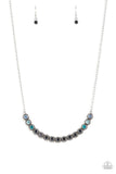 Paparazzi Throwing SHADES - Blue - Necklace & Earrings - Glitzygals5dollarbling Paparazzi Boutique 