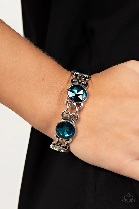 Devoted to Drama - blue - Paparazzi bracelet - Glitzygals5dollarbling Paparazzi Boutique 