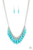 Beach House Hustle Blue ~ Paparazzi Necklace - Glitzygals5dollarbling Paparazzi Boutique 