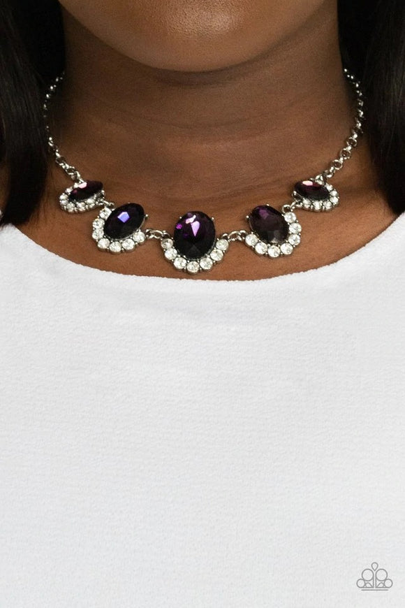 Paparazzi Necklace ~ The Queen Demands It - Purple - Glitzygals5dollarbling Paparazzi Boutique 