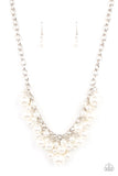 Down for the Countess White ~ Paparazzi Necklace - Glitzygals5dollarbling Paparazzi Boutique 