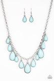 Paparazzi Jaw-Dropping Diva - Blue - Teardrop Beads - Necklace & Earrings - Glitzygals5dollarbling Paparazzi Boutique 