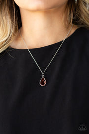 Paparazzi Metro Twinkle Brown Necklace - Glitzygals5dollarbling Paparazzi Boutique 