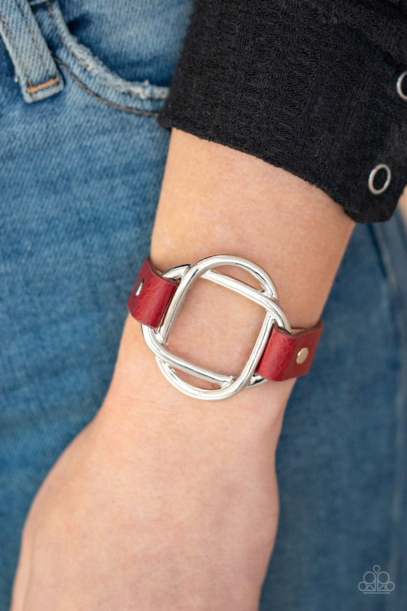 Paparazzi Nautically Knotted - Red Bracelet - Glitzygals5dollarbling Paparazzi Boutique 