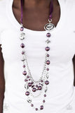 All the Trimmings Purple Blockbuster Necklace - Glitzygals5dollarbling Paparazzi Boutique 