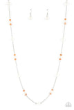 Keep Your Eye on the Ballroom Orange ~ Paparazzi Necklace - Glitzygals5dollarbling Paparazzi Boutique 