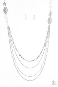The SUMMERTIME of Your Life! White Necklace - Glitzygals5dollarbling Paparazzi Boutique 